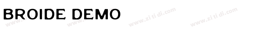 broide demo字体转换
